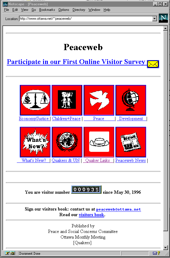 Peaceweb Home Page